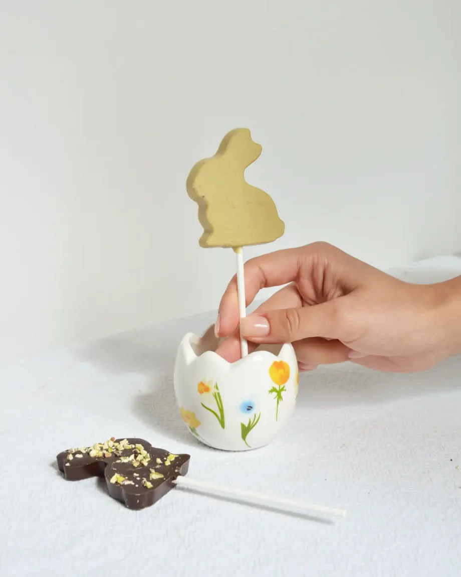 Coniglietto di cioccolato al Pistacchio bio - immagine 2